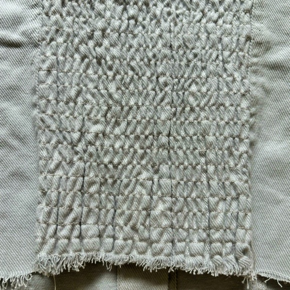 ZARA Top Strapless Silver Blue Denim Corset Style Tube Top—NWT—XXL - Picture 13 of 16